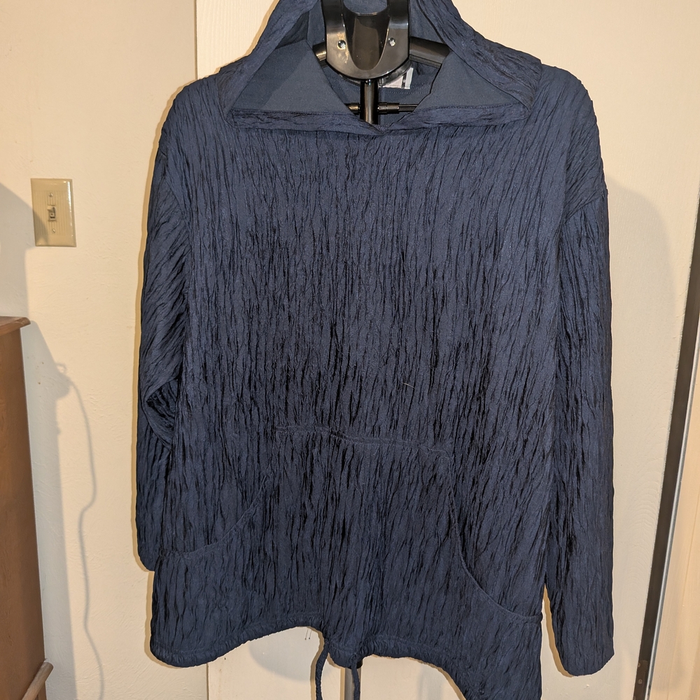 Blue Hoodie 2X By Fashion Form